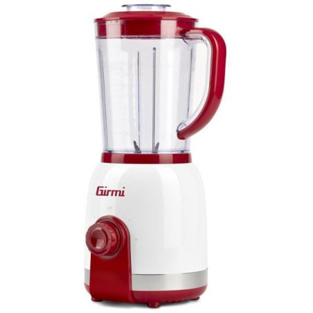 Frullatore girmi fr27 350w 240v 2velocita'+impulso 6lame 1l bianco/rosso