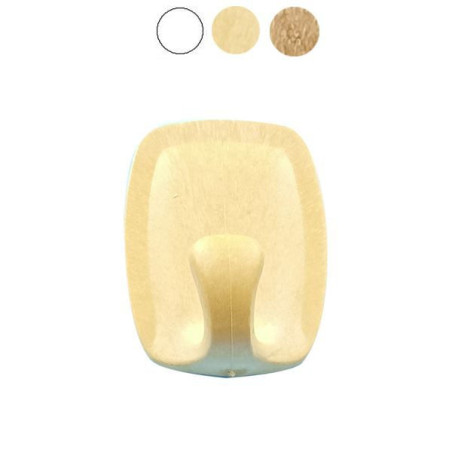 Gancio junior diemme 3.8x5cm 18pz autoadesivo/plastica bianco [2331]