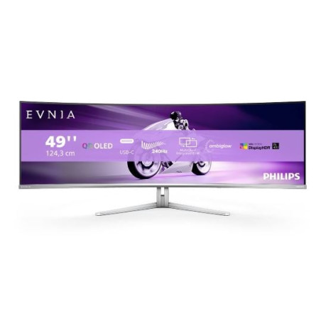 Monitor oled qd 49'' philips 49m2c8900 gaming curvo qhd 5120x1440p