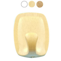 Gancio super diemme 5.5x7cm 2pz autoadesivo/plastica noce [2423]
