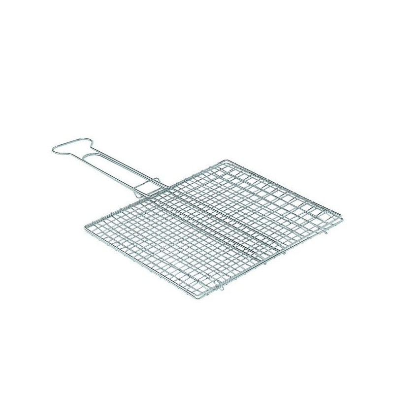Graticola barbecue bombata senza piedi/doppia griglia/fili acciai