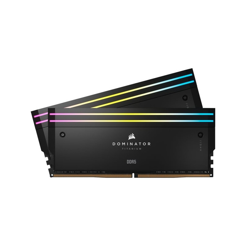 Ram dimm ddr5 64gb corsair dominator titanium 6400mhz cas32 2pz nero