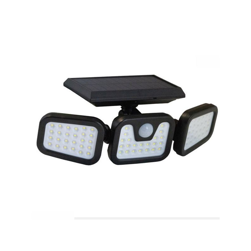 Lampada led maximus arms ip44 sensore di movimento 700lm nero [sl023ez]