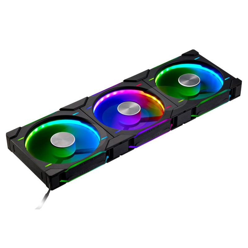 Ventola 140x140 phanteks d30 pwm regular airflow d-rgb fan nero