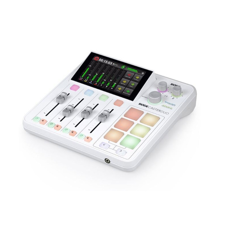 Console di mixaggio rode rodecaster duo bianco [gapl-1471]