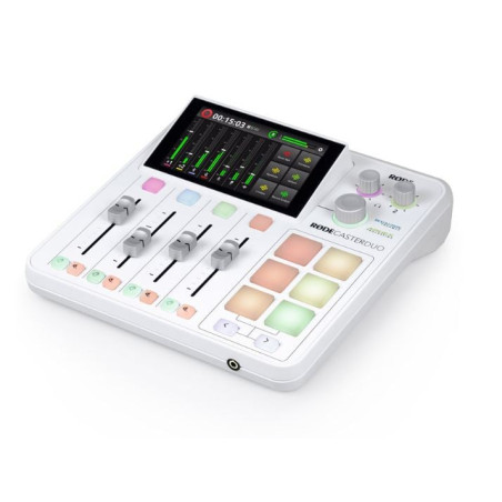 Console di mixaggio rode rodecaster duo bianco [gapl-1471]