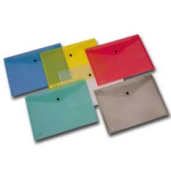 Cartellina a busta king mec con bottone pull colorata 21x29.7cm [00111355]