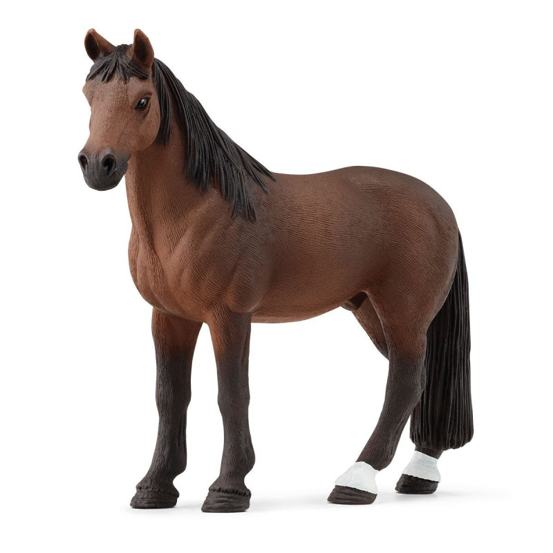 Figurina schleich cavalla marrone/nero [72180]