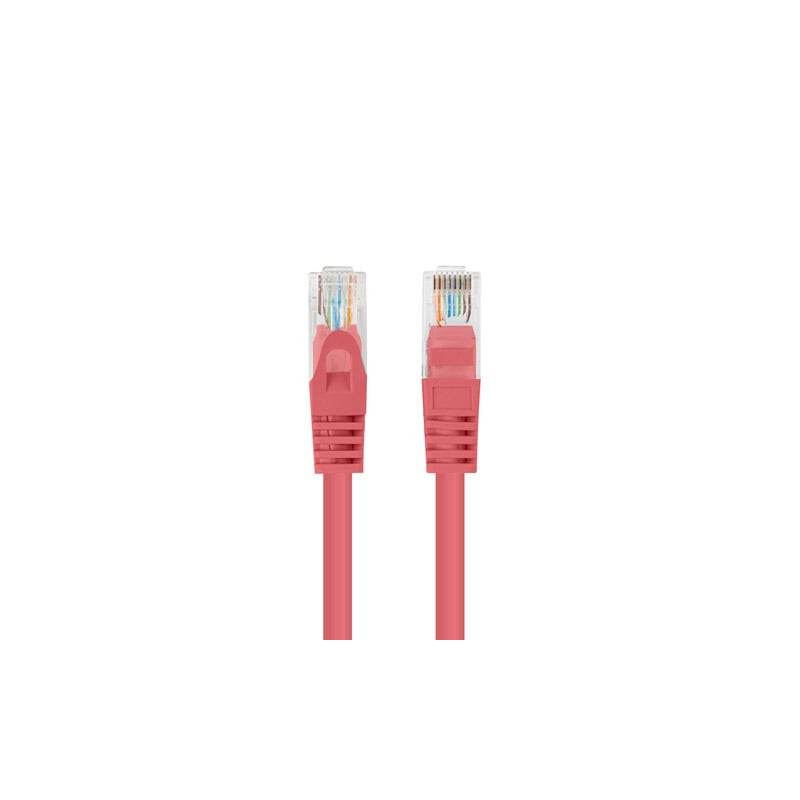 Cavo di rete lanberg patchcord cat.6 0.5m 10pz rosso [pcu6-20cc-0050-r]