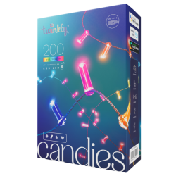 Stringa di luce twinkly candies 200xled smart rgb 12m classe g multicolore