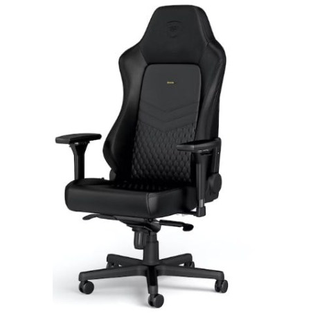 Sedia da gioco noblechairs hero in vera pelle nero/nero