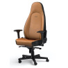 Sedia da gioco noblechairs icon in vera pelle cognac/nero