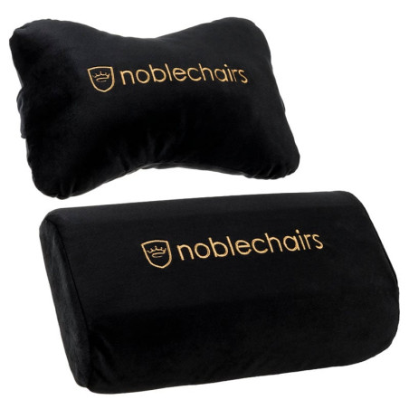 Set cuscini noblechairs per sedie epic/icon/hero/legend nero/oro
