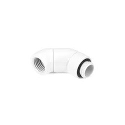 Raccordo adattatore alphacool 45 grad g1/4 ag 30mm su bianco
