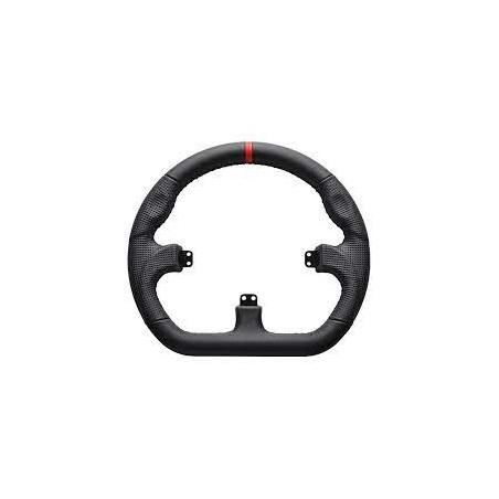 Volante asetek simsports gt rim-closed d pelle nero