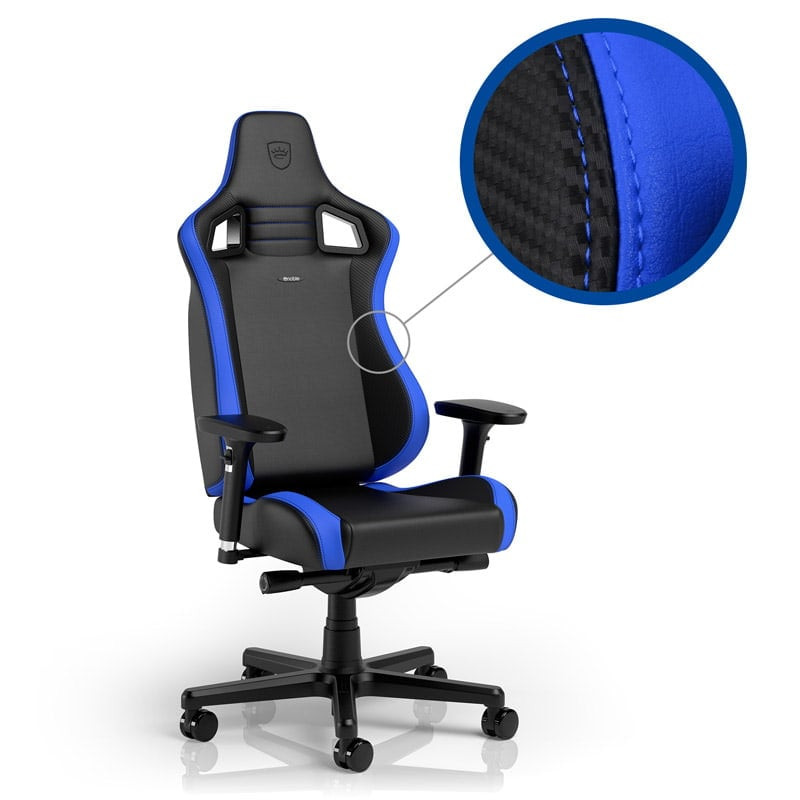 Sedia da gioco noblechairs epic compatta nera/carbonio/blu