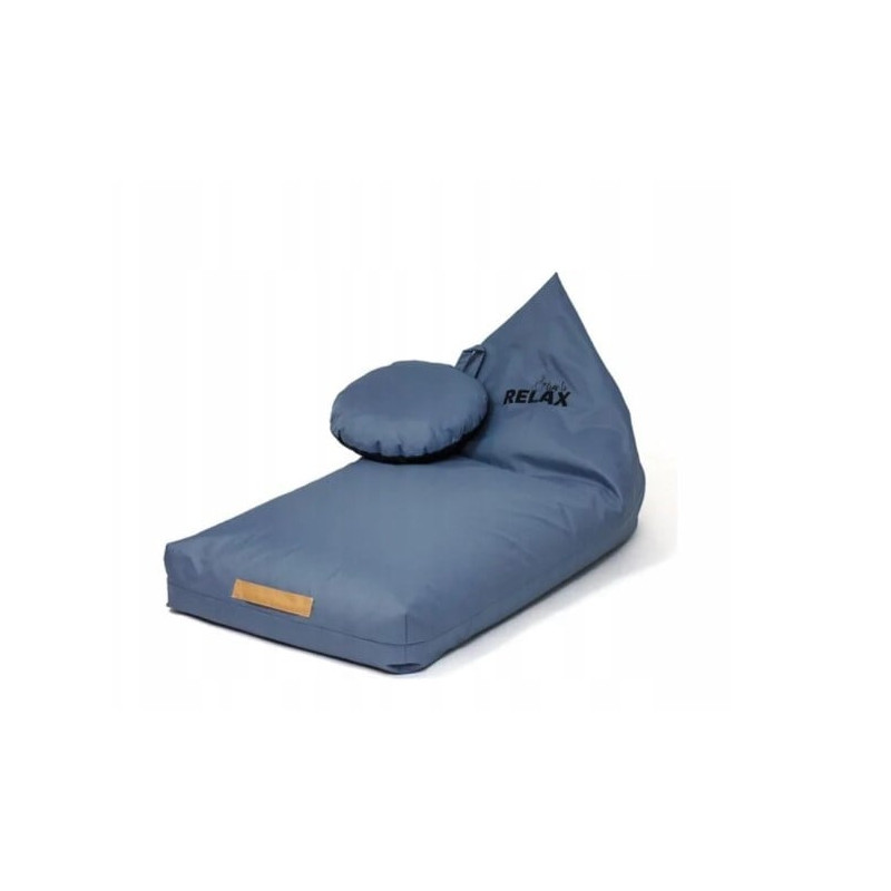 Pouf sacco go gift materasso xxl 160x80cm grigio