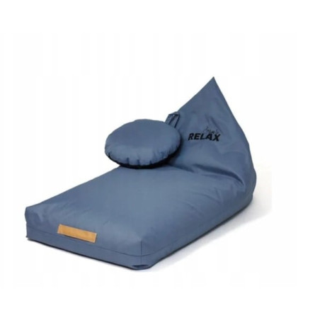 Pouf sacco go gift materasso xxl 160x80cm grigio