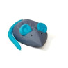 Pouf go gift mouse l 110x80cm grigio/blu
