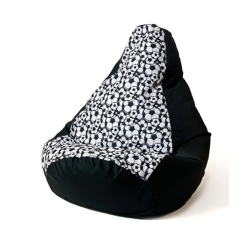 Pouf sacco go gift pera l 105x80cm nero