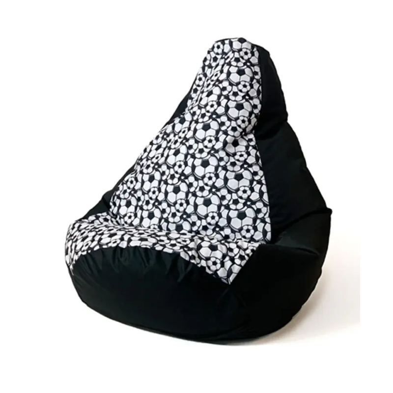 Pouf sacco go gift pera l 105x80cm nero