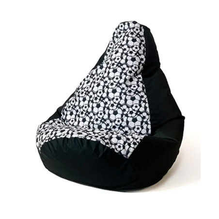 Pouf sacco go gift pera l 105x80cm nero