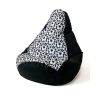 Pouf sacco go gift pera l 105x80cm nero