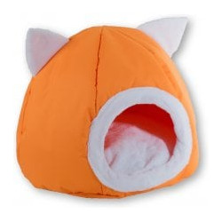 Letto a grotta gogift per animali domestici 40x40x34cm arancione
