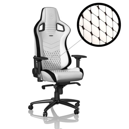 Sedia da gioco noblechairs epic bianco/nero