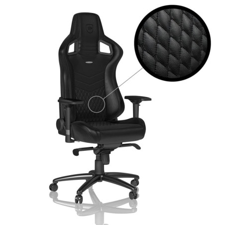 Sedia da gioco noblechairs epic in vera pelle nero