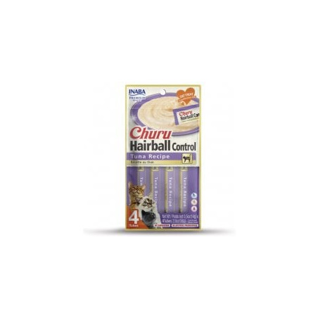 Mangime secco inaba churu hairball dolcetto per gatti al tonno 4x14g