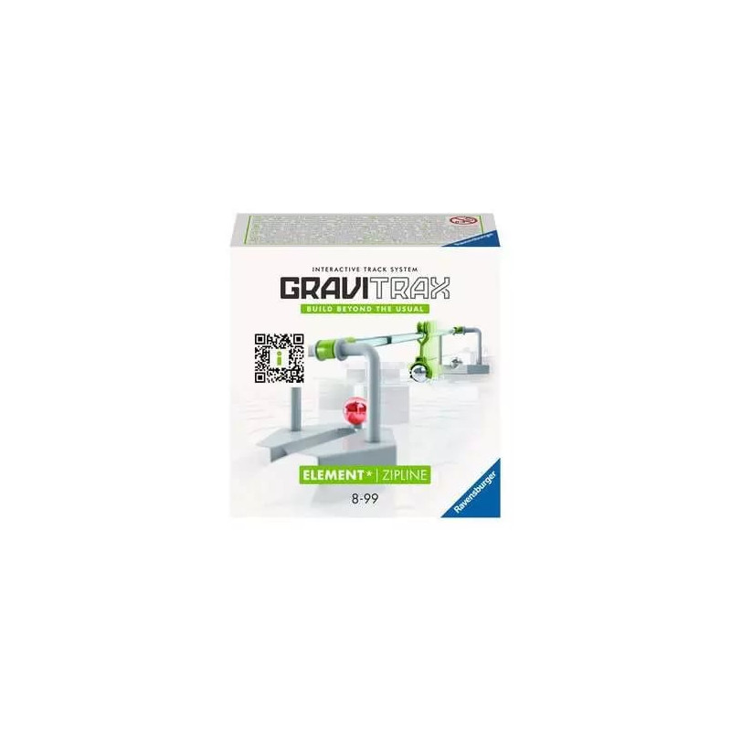 Giocco per bambino ravensburger gravitrax elemento zipline multicolore
