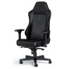 Sedia da gioco noblechairs hero in pelle sintetica nero/bianco platino