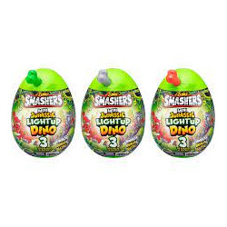 Figurina zuru 3 mini dinosauri luminosi smashers jurassic [74107sq1]