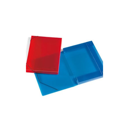 Cartellina con elastico lebez a 3 lembi trasparente assortiti 355x265mm