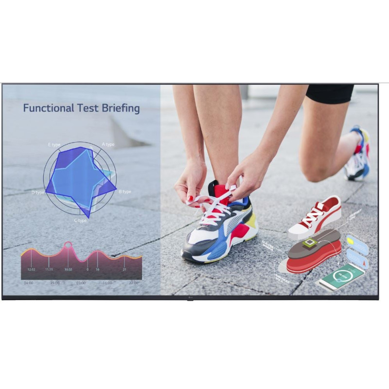 Public display led 37'' lg 55ul3j-m 4k ultra hd 3840x2160p