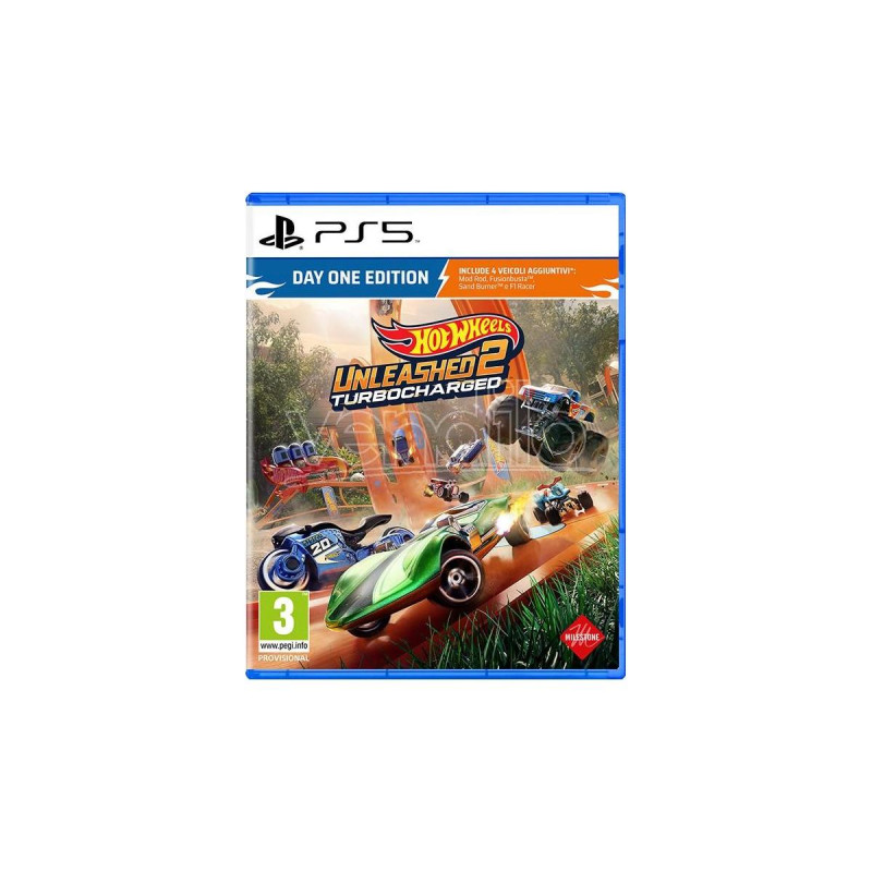 Videogioco ps5 milestone hot wheels unleashed 2 turbocharged day