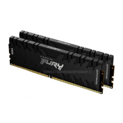 Ram dimm ddr4 64gb kingston fury renegade 2x 32gb cl 18 nero [kf436c18rb2k2/64]