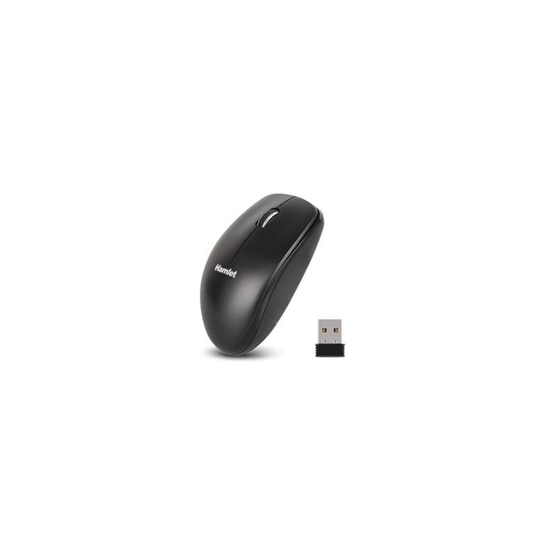 Mouse hamlet xmicerf-24gs wireless/wired 1000dpi 3 tasti nero