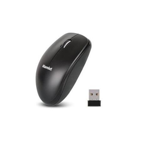 Mouse hamlet xmicerf-24gs wireless/wired 1000dpi 3 tasti nero