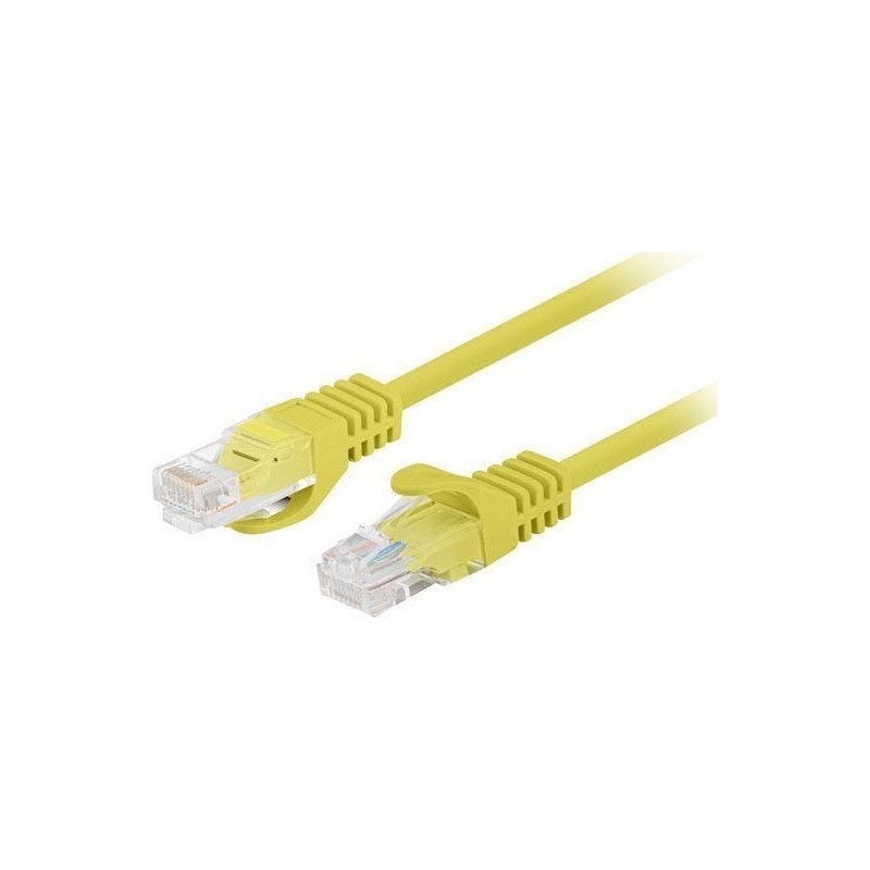 Cavo di rete lanberg u/utp cat.6 7x0.16x26awg cca 0.5m giallo [pcu6-20cc-0050-y]