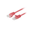 Cavo di rete lanberg u/utp cat6 26awg cca 1m rosso [pcu6-20cc-0100-r]