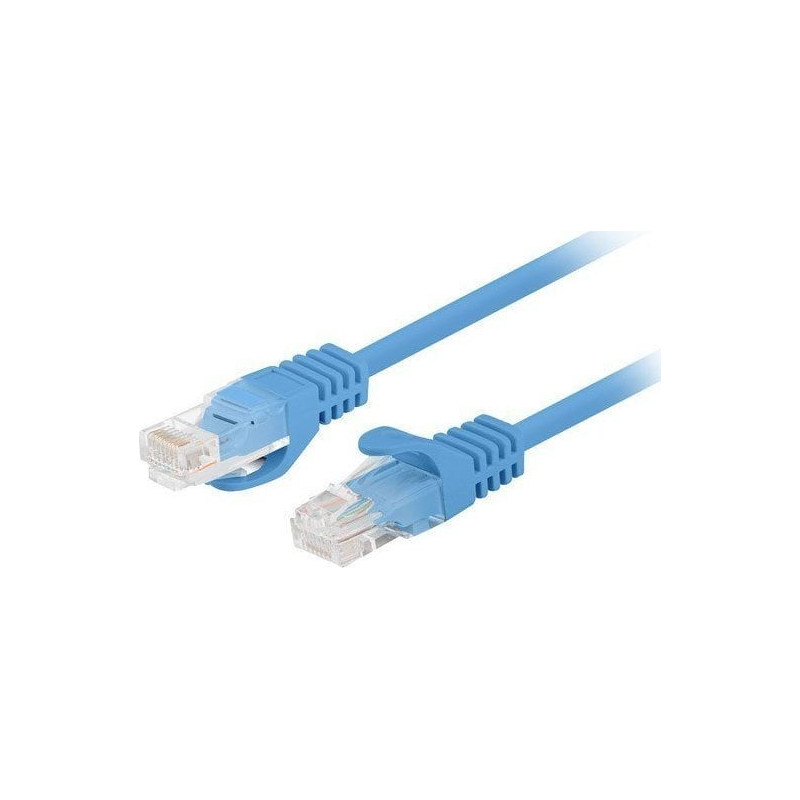 Cavo di rete lanberg u/utp cat.6 7x0.16x26awg cca 1m blu [pcu6-20cc-0100-b]