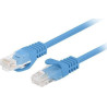 Cavo di rete lanberg u/utp cat.6 7x0.16x26awg cca 1m blu [pcu6-20cc-0100-b]
