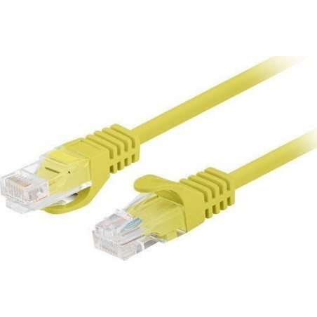 Cavo di rete lanberg u/utp cat.6 7x0.16x26awg cca 1m giallo [pcu6-20cc-0100-y]