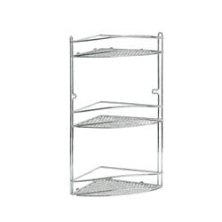 Mensola bagno artex inox angolare 21x21 h.46 [artex]