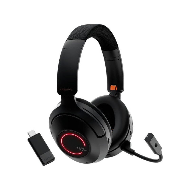 Cuffia creative zen hybrid pro classic wireless/bluetooth per gaming