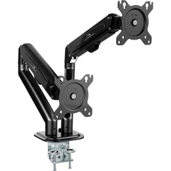 Supporto maclean braccio da tavolo per monitor doppio 13-27"