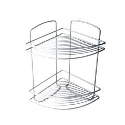 Mensola bagno metaltex polytherm onda angolare cm.22x22 h.35 [metaltex]