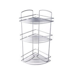 Mensola bagno metaltex polytherm onda angolare cm.22x22 h.53 [metaltex]